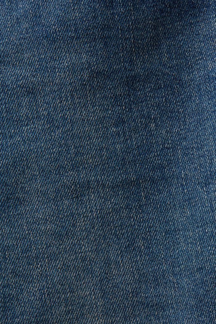 Mid-Rise Straight Fit Jeans, BLUE DARK WASH, detail image number 6
