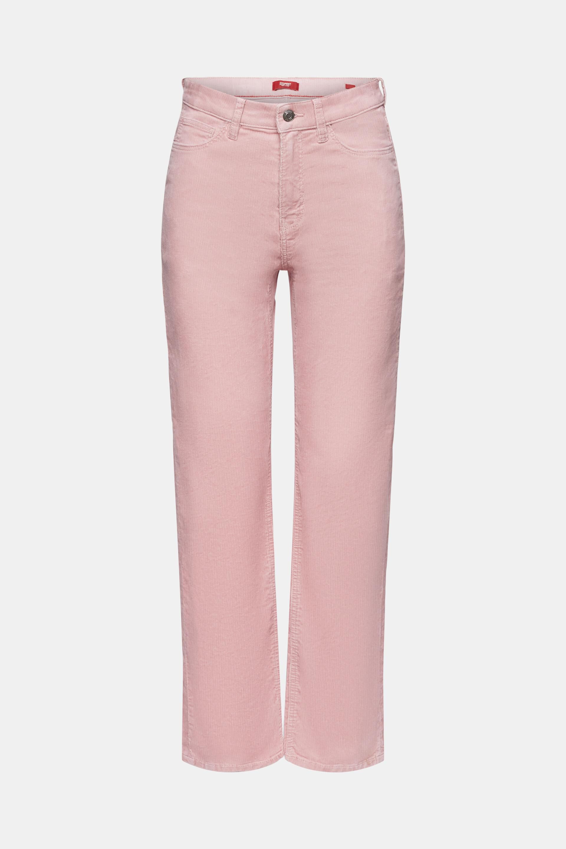 ESPRIT - High-Rise Straight Fit Corduroy Pants at our online shop