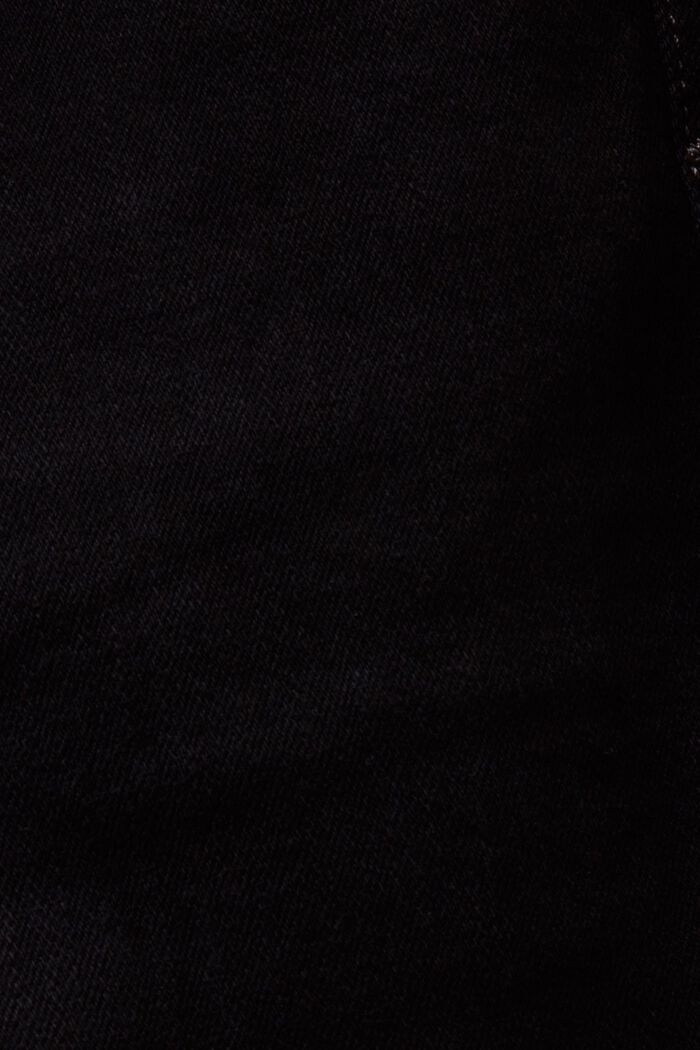 Mid-Rise Regular Tapered Jeans, BLACK DARK WASH, detail image number 6